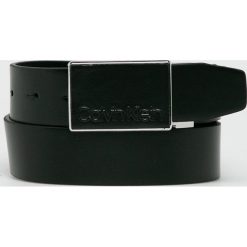 Calvin Klein - Pasek. Czarne paski męskie Calvin Klein, w paski, ze skóry. Za 259,90 zł.
