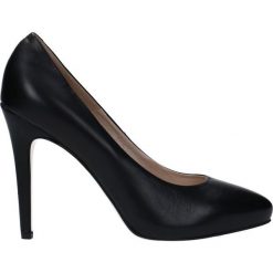 Czółenka LILIA PLATO. Czarne buty ślubne damskie Gino Rossi, ze skóry. Za 249,90 zł.