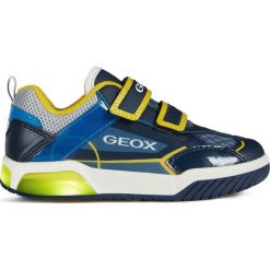 Geox - Buty dziecięce. Niebieskie trampki chłopięce Geox, bez wzorów, z gumy, sportowe, bez zapięcia. W wyprzedaży za 219,90 zł.