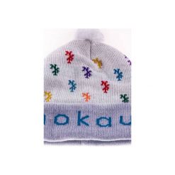 Czapki damskie: Czapka zimowa monogram Biała