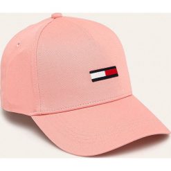 Tommy Jeans - Czapka. Żółte czapki damskie Tommy Jeans, bez wzorów, z bawełny. Za 129,90 zł.