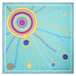 Chusty damskie: Versace 19.69 Chusta Damska Sunshine, Turkusowy