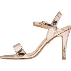 Sandały damskie: Buffalo Sandały na obcasie metallic champagne