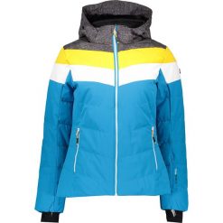Puchowa kurtka narciarska w kolorze niebieskim. Niebieskie kurtki damskie CMP Women, s, bez wzorów, z tkaniny, bez kaptura, narciarskie. W wyprzedaży za 645,95 zł.
