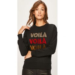 Scotch & Soda - Bluza. Czarne bluzy damskie Scotch & Soda, s, z aplikacjami, z bawełny, bez rękawów, bez kaptura. Za 399,90 zł.