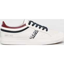 Napapijri - Buty. Białe buty sportowe męskie Napapijri, ze skóry, bez zapięcia. Za 399,90 zł.