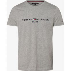 Tommy Hilfiger - T-shirt męski, szary. Szare t-shirty męskie TOMMY HILFIGER, xl, z haftami, bez kołnierzyka. Za 179,95 zł.