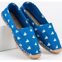 Niebieskie espadryle MERG. Niebieskie espadryle damskie Merg, bez wzorów, bez obcasa. Za 39,90 zł.