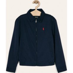 Polo Ralph Lauren - Kurtka dziecięca 134-176 cm. Niebieskie kurtki chłopięce Polo Ralph Lauren, bez wzorów, z bawełny, krótkie, bez kaptura. Za 419,90 zł.
