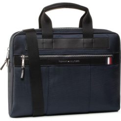 Torba na laptopa TOMMY HILFIGER - Elevated Nylon Computer Bag AM0AM05814 CJM. Niebieskie torby męskie skórzane TOMMY HILFIGER, bez wzorów, ze skóry ekologicznej. W wyprzedaży za 519,00 zł.