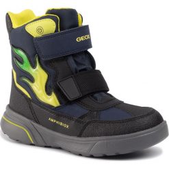 Śniegowce GEOX - J Sveggen B Abx D J947UD 0CEFU CF43S D Navy/Lime. Niebieskie śniegowce chłopięce Geox. W wyprzedaży za 259,00 zł.