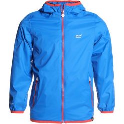 Regatta LEVER II Kurtka przeciwdeszczowa skydiver blu. Niebieskie kurtki sportowe damskie marki Regatta, z materiału. Za 129,00 zł.