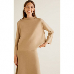 Mango - Sweter Fleary. Różowe swetry klasyczne damskie Mango, l, z dzianiny. Za 119,90 zł.