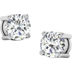 Złote kolczyki-wkrętki z diamentami. Szare kolczyki damskie marki Diamant Vendôme, z diamentem, złote. W wyprzedaży za 1031,95 zł.