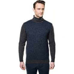 Sweter grati golf granatowy. Niebieskie swetry męskie Recman, m, bez wzorów, z golfem, bez kaptura. Za 249,00 zł.