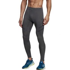 Legginsy adidas Speed Long Tights M Szare. Szare spodnie męskie Adidas, do pracy, s, bez wzorów, biznesowe. Za 249,99 zł.