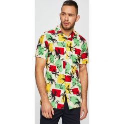 Tommy Hilfiger - Koszula. Niebieskie koszule męskie TOMMY HILFIGER, s, bez wzorów, z bawełny, klasyczne, z klasycznym kołnierzykiem, z krótkim rękawem. W wyprzedaży za 269,90 zł.
