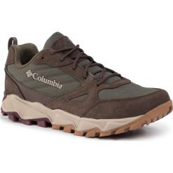Buty COLUMBIA - Ivo Trail BM0825 Peatmoss Rich Wine/Tourbe Vin Riche. Zielone buty sportowe męskie Columbia, ze skóry, bez zapięcia, do biegania. W wyprzedaży za 299,00 zł.