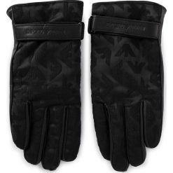 Rękawiczki Męskie EMPORIO ARMANI - 624522 9A249 00020 Black. Czarne rękawiczki męskie Emporio Armani, bez wzorów, z elastanu. Za 629,00 zł.