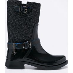 Trussardi Jeans - Kalosze. Czarne kalosze damskie marki Trussardi Jeans, z jeansu. W wyprzedaży za 359,90 zł.