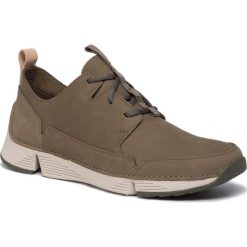 Sneakersy CLARKS - Tri Solar 261464687 Olive Nubuck. Zielone sneakersy męskie Clarks, bez zapięcia. W wyprzedaży za 289,00 zł.