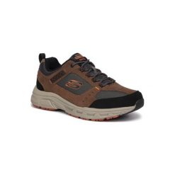 Skechers OAK CANYON 51893BRBK. Pomarańczowe buty sportowe męskie Skechers, z zamszu, bez zapięcia. Za 249,99 zł.