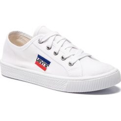 Tenisówki LEVI'S - 228719-733-50 Brilliant White. Białe półbuty damskie Levi's®, bez wzorów, z gumy, bez zapięcia. W wyprzedaży za 139,00 zł.