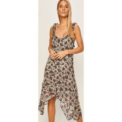 Pepe Jeans - Sukienka Carlota. Sukienki damskie Pepe Jeans, na co dzień, xs, w kwiaty, z poliesteru, casualowe, bez kołnierzyka, bez rękawów, mini, proste. W wyprzedaży za 259,90 zł.