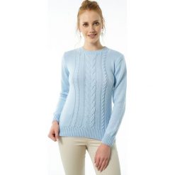 Jimmy Sanders sweter damski 19W L ciemnoniebieski. Niebieskie swetry damskie Jimmy Sanders, l, bez wzorów, bez rękawów, bez kaptura. Za 169,00 zł.