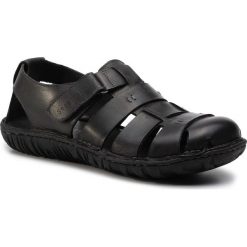 Sandały SERGIO BARDI - SB-06-07-000004 101. Czarne klapki męskie Sergio Bardi, ze skóry, bez zapięcia. W wyprzedaży za 139,00 zł.