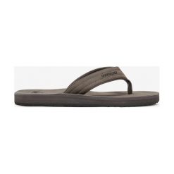 Quiksilver Carver Japonki Szary. Szare klapki męskie Quiksilver, w paski, z materiału. Za 157,95 zł.