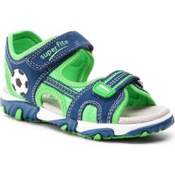Sandały SUPERFIT - 8-00174-88 S Water Kombi. Niebieskie sandały chłopięce Superfit, ze skóry, bez zapięcia. W wyprzedaży za 199,00 zł.