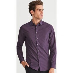 Odzież: Koszula w kropki SLIM FIT - Fioletowy