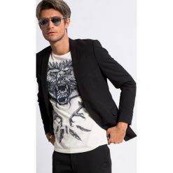 Selected - Marynarka. Czarne garnitury męskie Selected, bez wzorów, z elastanu, eleganckie. W wyprzedaży za 269,90 zł.