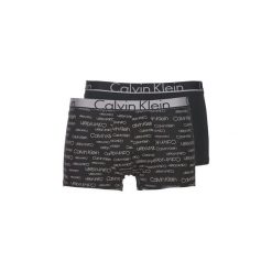 Bokserki Calvin Klein Jeans TRUNK X2. Czarne bokserki męskie Calvin Klein Jeans, bez wzorów, z jeansu. Za 189,00 zł.