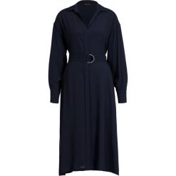 Sukienka codzienna Sportmax Code 72261396. Niebieskie sukienki damskie Sportmax Code, na co dzień, bez wzorów, z jedwabiu, bez kołnierzyka, bez rękawów, proste. W wyprzedaży za 679,00 zł.