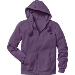 Bluza rozpinana z kapturem Regular Fit bonprix jagodowy. Fioletowe bejsbolówki męskie bonprix, l, z dresówki, z kapturem. Za 49,99 zł.