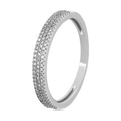 Unikalny Pierścionek Złoty - złoto 585, Diament 0,15ct. Żółte pierścionki damskie W.KRUK, z diamentem, złote. Za 1390,00 zł.