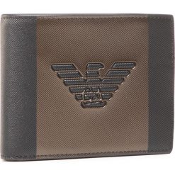 Duży Portfel Męski EMPORIO ARMANI - Y4R165 YFE6J 84733 Black. Czarne portfele męskie Emporio Armani, bez wzorów, ze skóry ekologicznej. Za 399,00 zł.