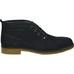 Botki męskie - SY-720 BLU. Czarne botki męskie Venezia, z nubiku. Za 319,00 zł.