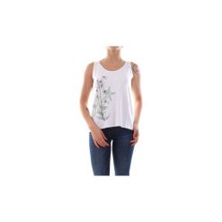 Topy na ramiączkach / T-shirty bez rękawów Bomboogie TW5838 T JEVI. Białe bluzki damskie Bomboogie, bez wzorów, bez kołnierzyka. Za 149,77 zł.