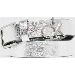 Calvin Klein - Pasek. Szare paski damskie Calvin Klein, w paski, z materiału. Za 299,90 zł.