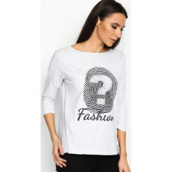 Jasnoszara Bluzka Question Mark. Niebieskie bluzki na imprezę marki Born2be, m. Za 39,99 zł.