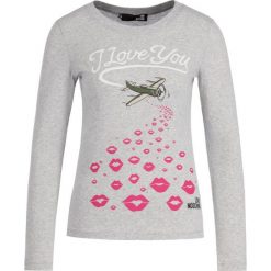 Bluzka LOVE MOSCHINO W4G52 06E2. Szare bluzki damskie Love Moschino, bez wzorów, z elastanu, bez kołnierzyka, bez rękawów. W wyprzedaży za 269,00 zł.