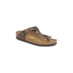 Japonki Birkenstock GIZEH. Pomarańczowe klapki damskie Birkenstock, bez wzorów, bez obcasa. Za 329,00 zł.