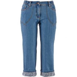 Boyfriendy damskie: Dżinsy 7/8 bonprix niebieski „medium bleached”