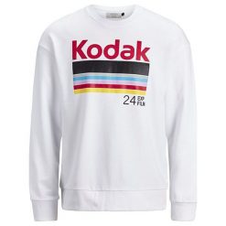 Jack&Jones Męska bluza Jorsnap Sweat Crew Neck White (rozmiar M). Białe bluzy męskie Jack&Jones, m, bez wzorów, klasyczne, z klasycznym kołnierzykiem, bez rękawów, bez kaptura. W wyprzedaży za 115,00 zł.