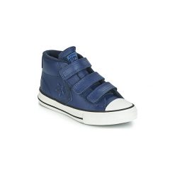 Buty Dziecko Converse STAR PLAYER 3V ASTEROID LEATHER HI. Niebieskie trampki dziewczęce Converse, bez wzorów, bez zapięcia. Za 239,00 zł.