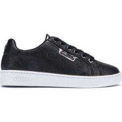 Guess Banq Tenisówki Czarny. Czarne trampki i tenisówki damskie Guess, z aplikacjami, z materiału, bez zapięcia. Za 471,95 zł.