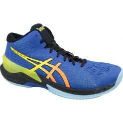 Buty do siatkówki Asics Sky Elite Ff Mt M 1051A032-400. Niebieskie buty sportowe męskie Asics, z gumy, bez zapięcia, do siatkówki. W wyprzedaży za 579,00 zł.